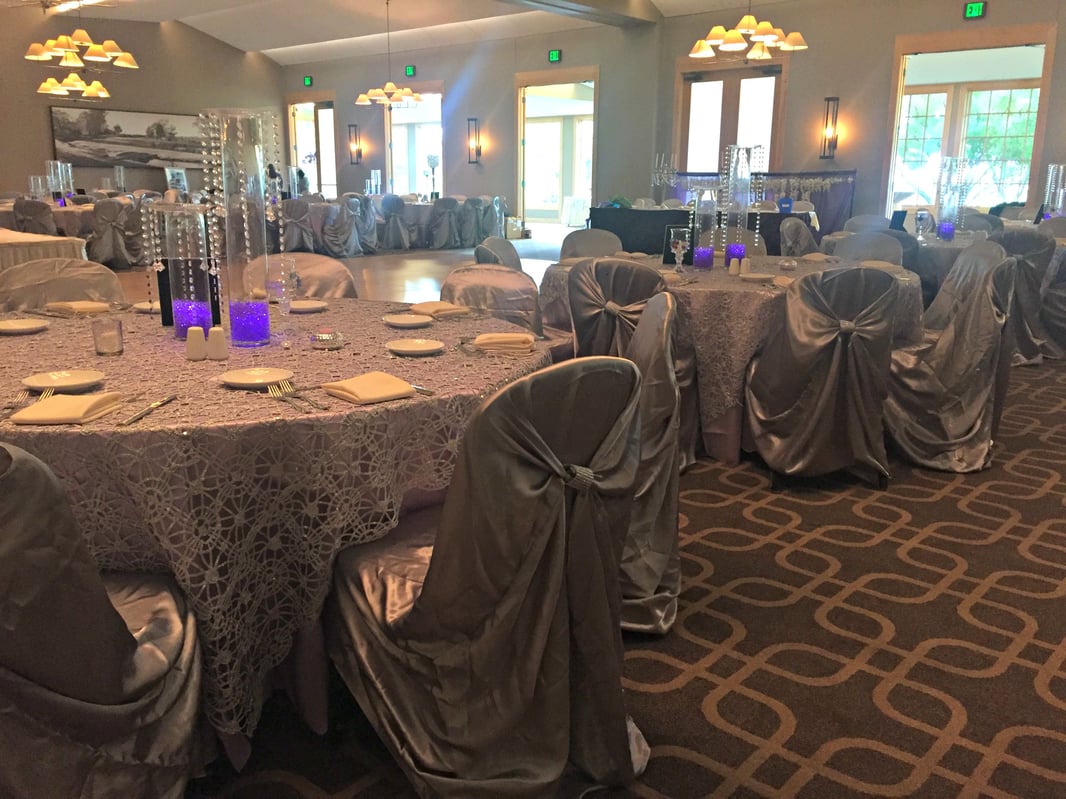 Guests at a fundraising gala at Hazeltine National Golf Club enjoy wonderful views of the golf course