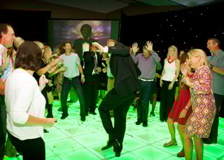 Dance floor at Hazeltine