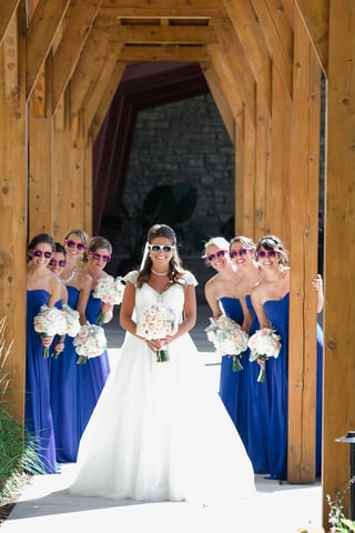 Bridal Party Outside Arch Silly - 7.jpg