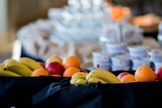 Breakfast buffet at a morning meeting at Hazeltine National Golf Club
